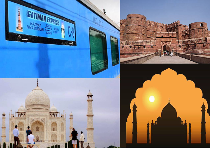 Same Day Agra Tour by Gatiman Train